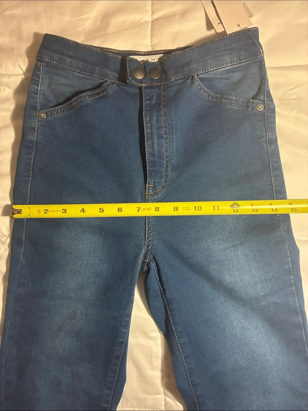 Free People Sweet Jane High-Rise Skinny Jeans in Medium Blue Wash Women’s Sz 27